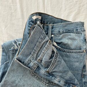 Forever 21 Loose Wide Leg Jeans Distressed